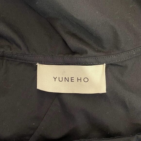 Yune ho asymmetrical ruffle top‎ black one shoulder XS - Picture 5 of 11